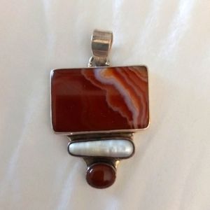 Red Agate Pendent